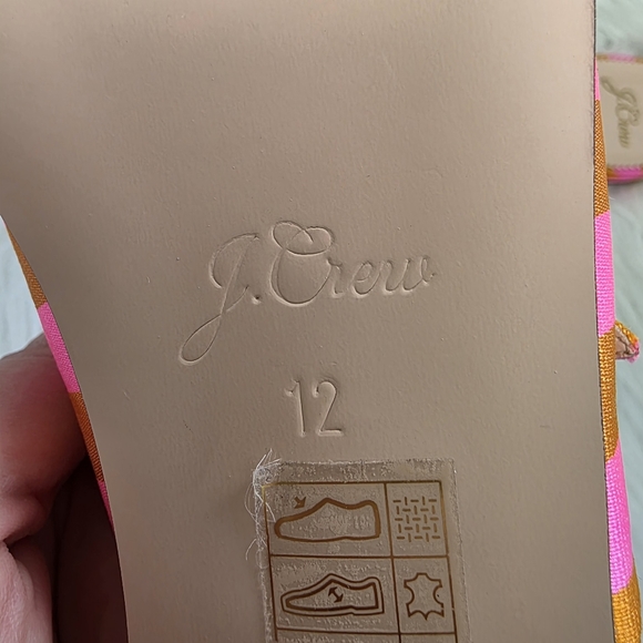 J. Crew Pink and Orange Striped Mules - Picture 4 of 6